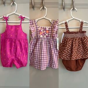 NWT! Lot of 3 12M Girl’s outfits from Cat & Jack!